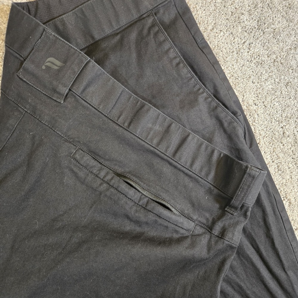 Fabletics The High Side Black Stretch Chino Pants Men's Size 44x34